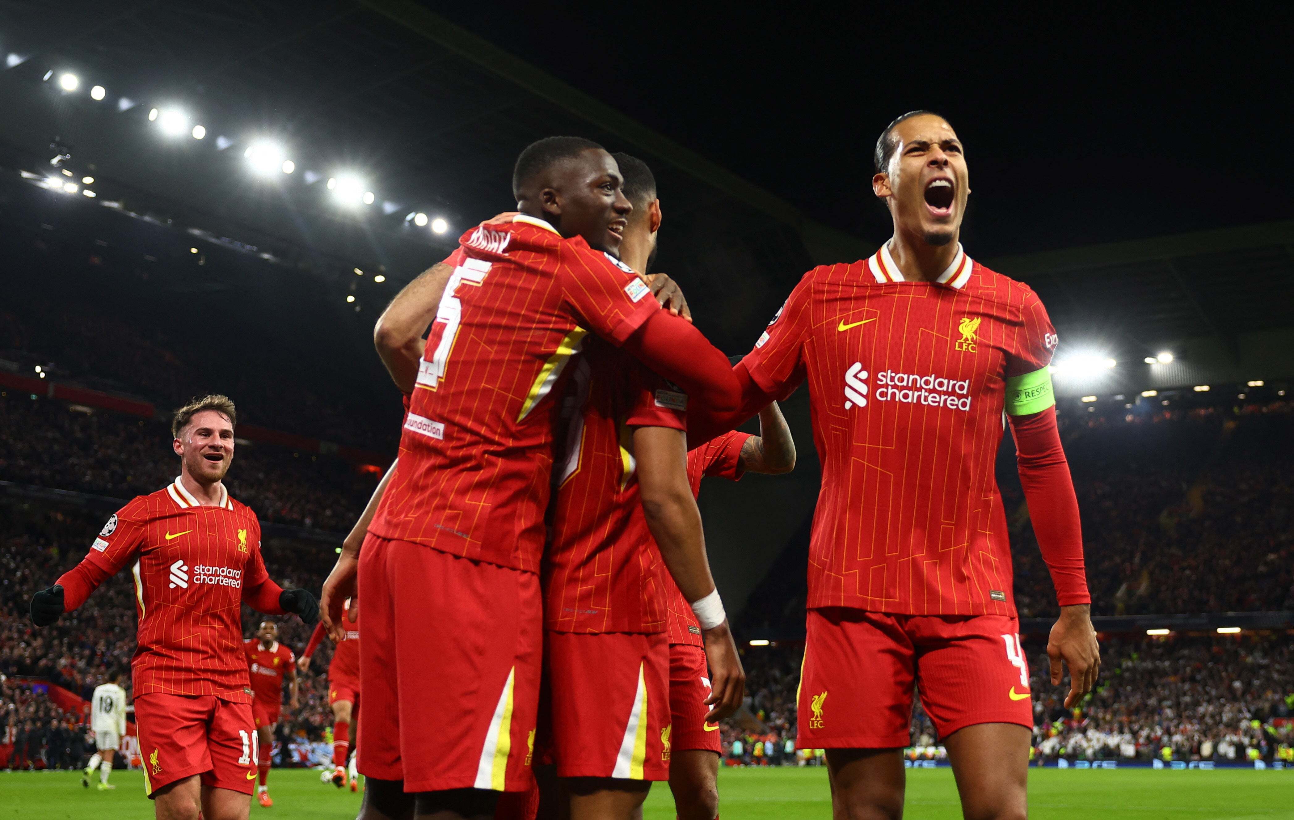 利物浦客场一球小胜皇家马德里